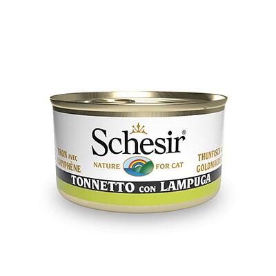 کنسرو شسیر Schesir با طعم ماهی تن و لامپوگا