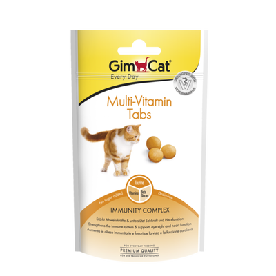 مولتی ویتامین جیم کت Gim Cat- Multi Vitamin Tabs وزن 40 گرم