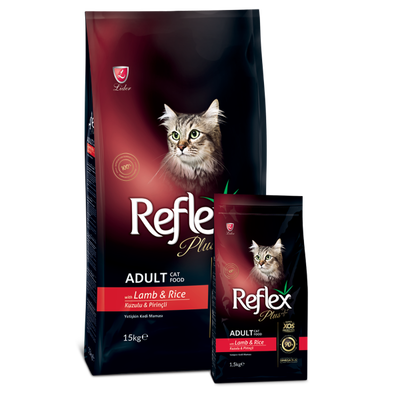 غذای خشک گربه رفلکس پلاس Reflex plus مدل بره و برنج